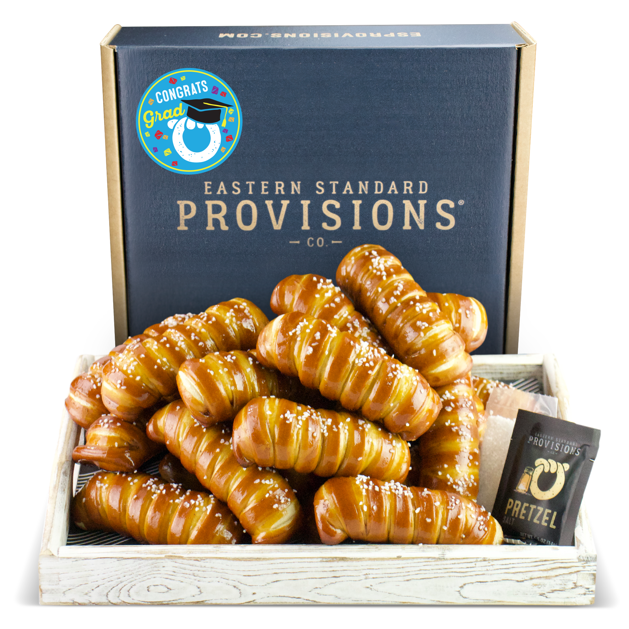 Turnbuckle Sticks Soft Pretzel Box - Congrats Grad