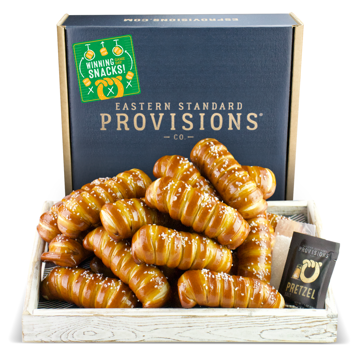 TURNBUCKLE STICKS SOFT PRETZEL BOX - Football