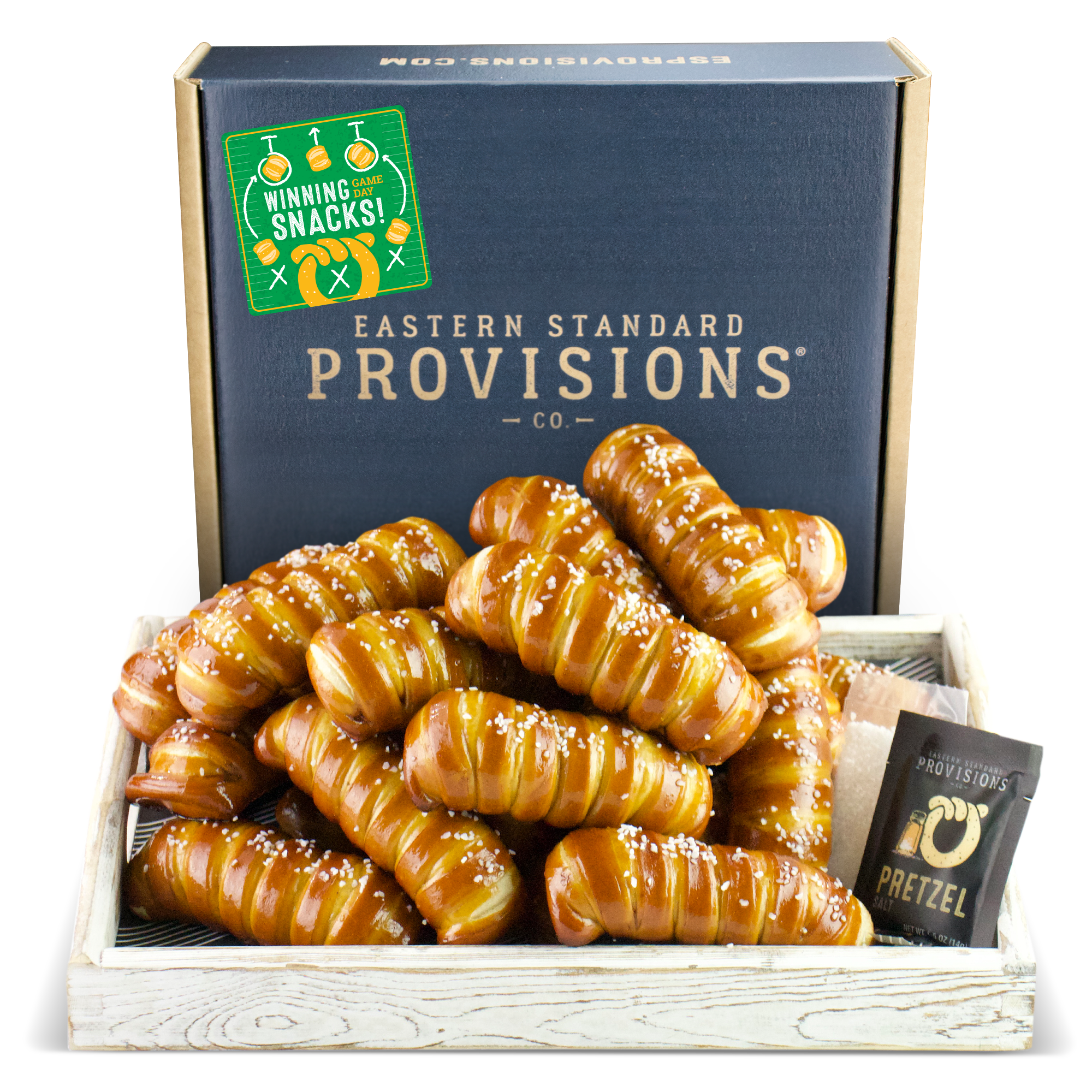TURNBUCKLE STICKS SOFT PRETZEL BOX - Game Day