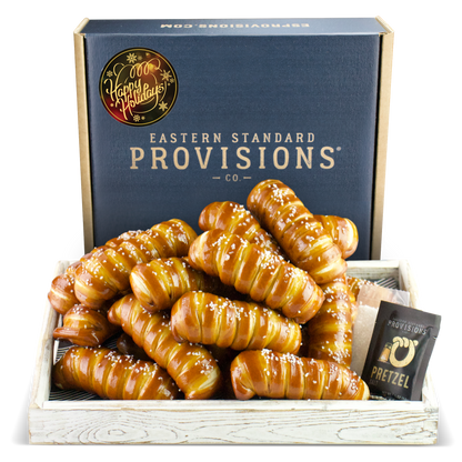 TURNBUCKLE STICKS SOFT PRETZEL BOX - Happy Holidays