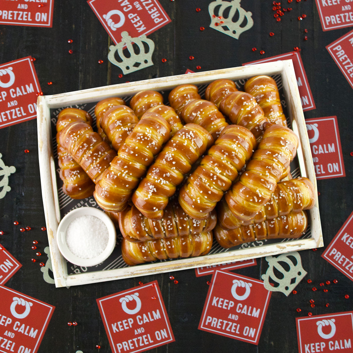 TURNBUCKLE STICKS SOFT PRETZEL BOX - Keep Calm & Pretzel On