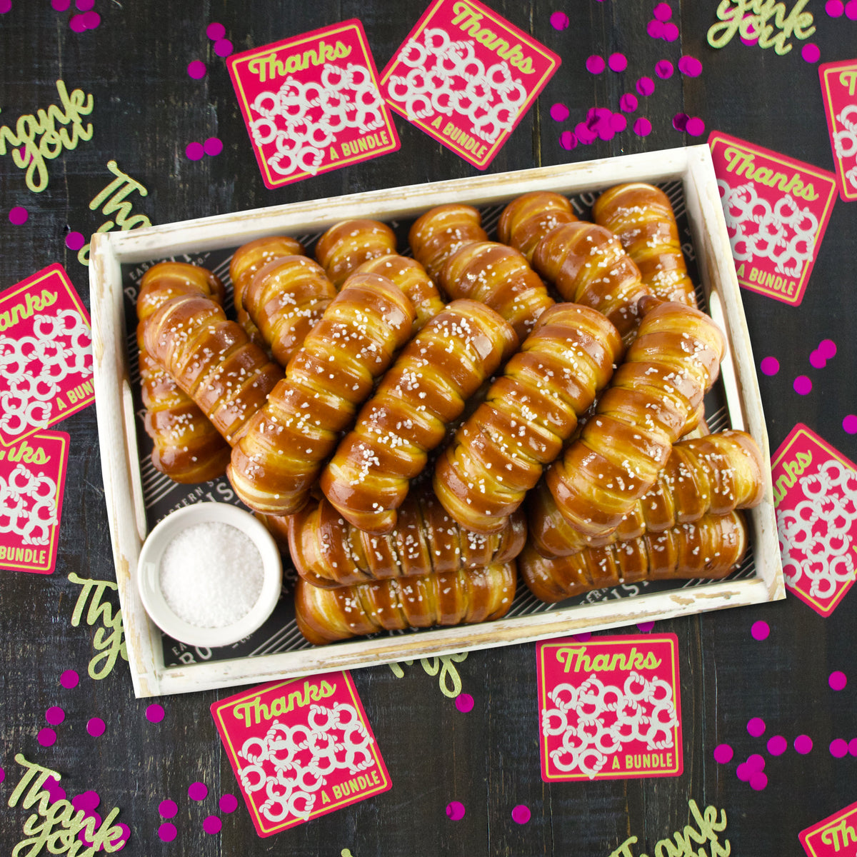 TURNBUCKLE STICKS SOFT PRETZEL BOX - Thank You