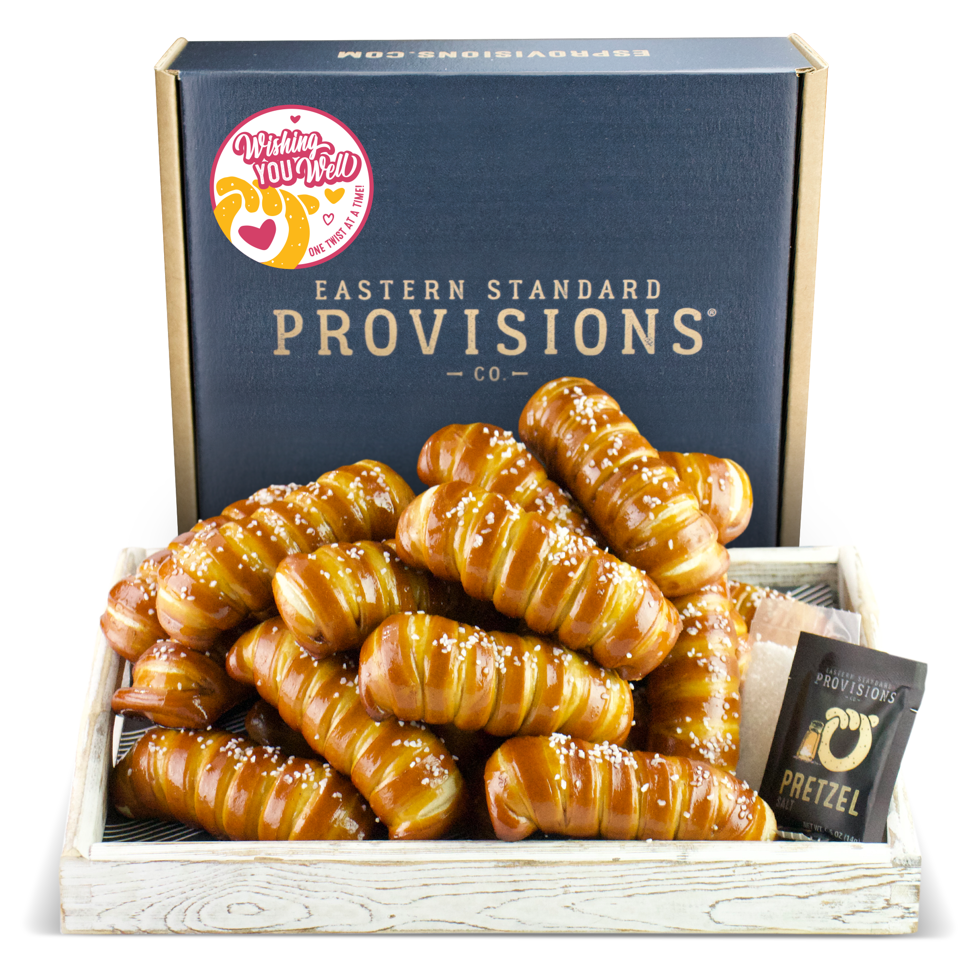 TURNBUCKLE STICKS SOFT PRETZEL BOX - Well Wishes