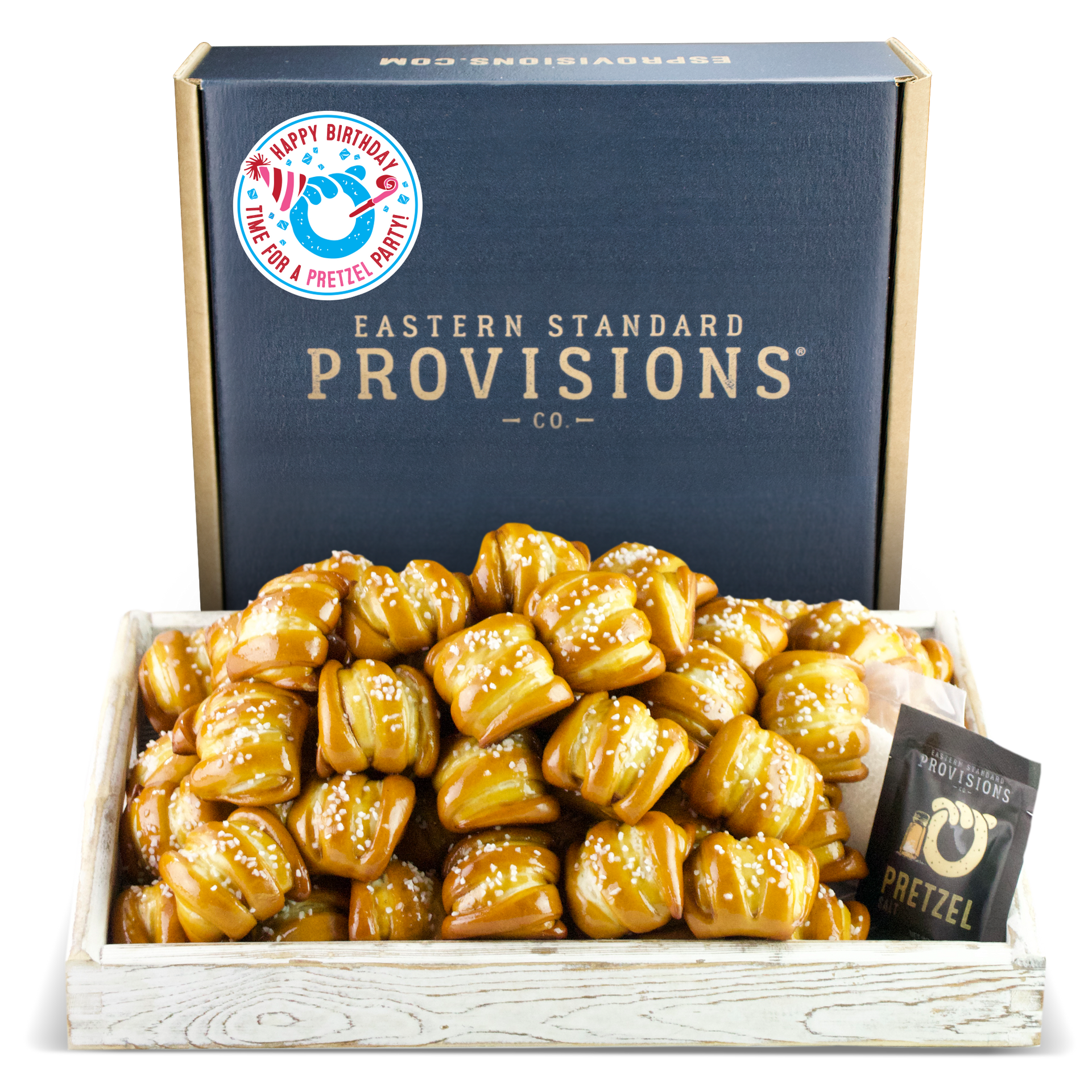 One-Timer Bites Soft Pretzel Box - Happy Birthday – Eastern