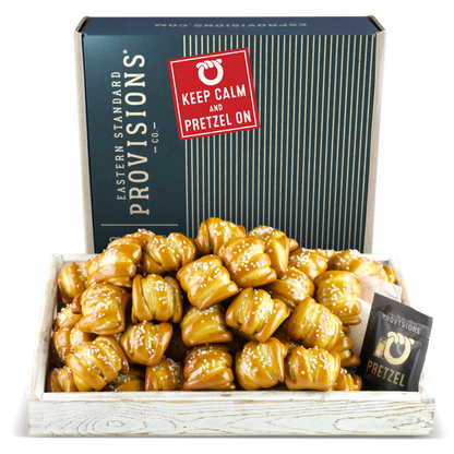 One-Timer Bites Soft Pretzel Box - Keep Calm & Pretzel On