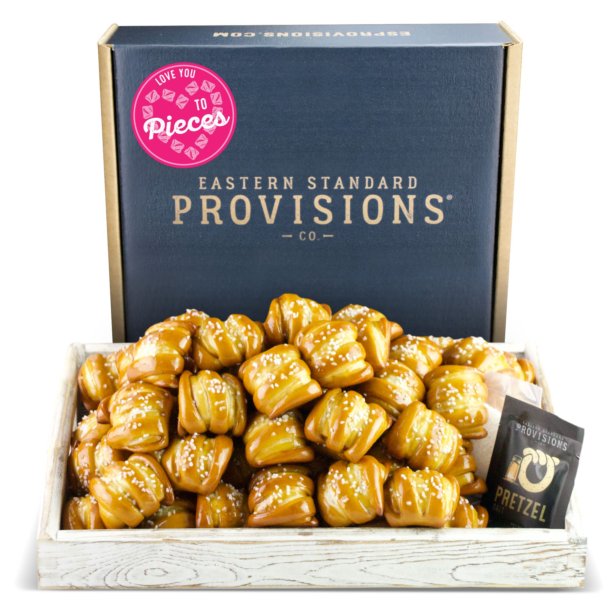 One-Timer Bites Soft Pretzel Box - Valentine's Day