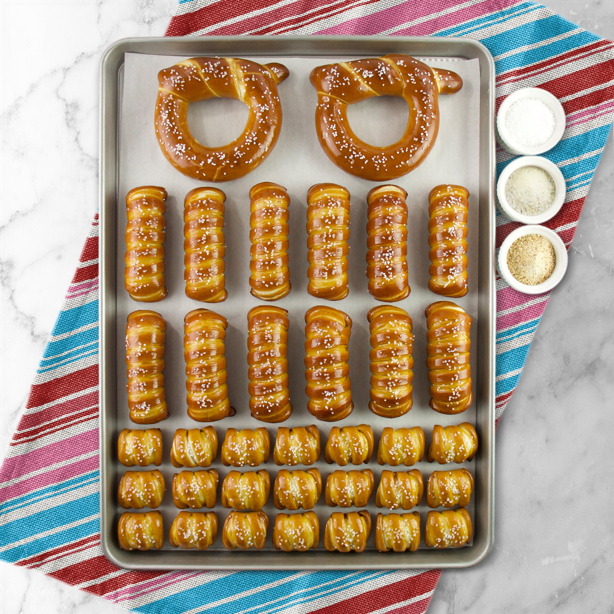 SOFT PRETZELS & SALTS VARIETY BOX - Happy Birthday