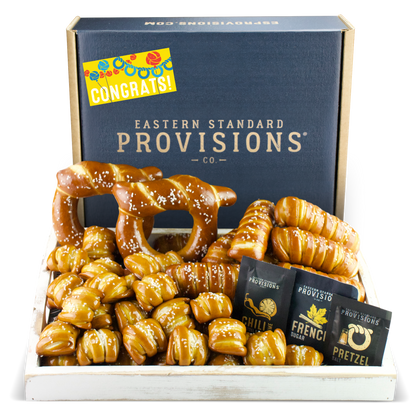 SOFT PRETZELS & SALTS VARIETY BOX - Congratulations