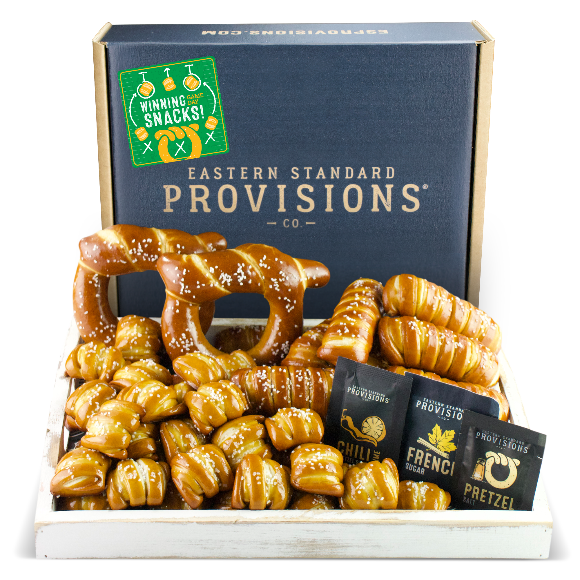 SOFT PRETZELS & SALTS VARIETY BOX - Game Day