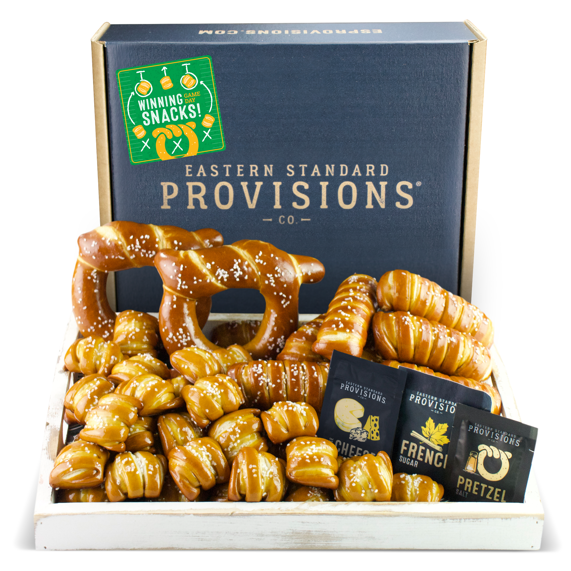 SOFT PRETZELS & SALTS VARIETY BOX - Game Day