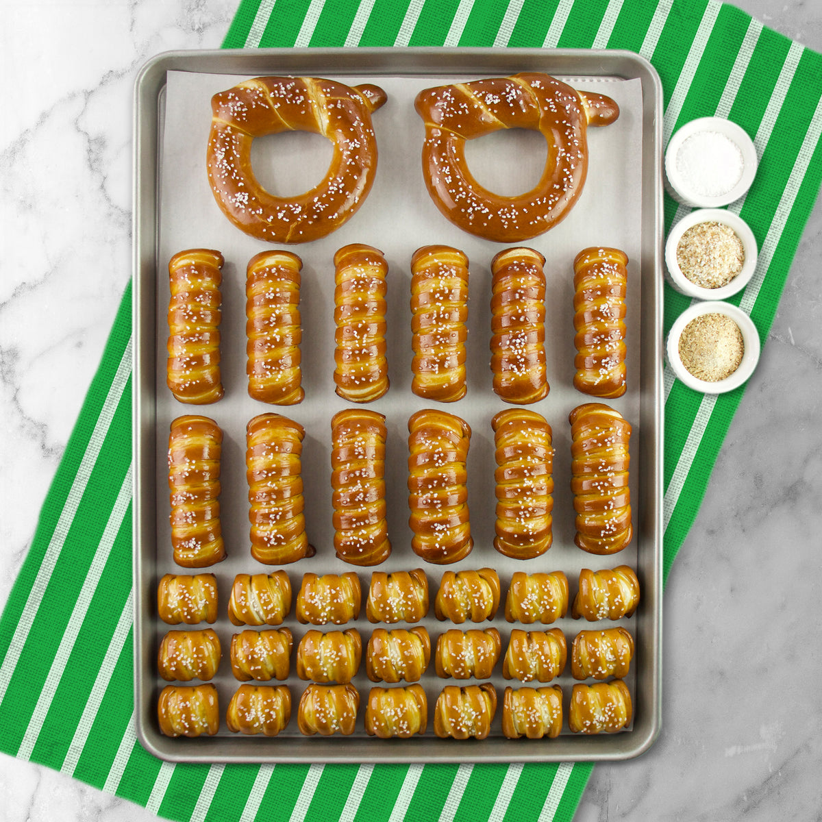 SOFT PRETZELS & SALTS VARIETY BOX - Football