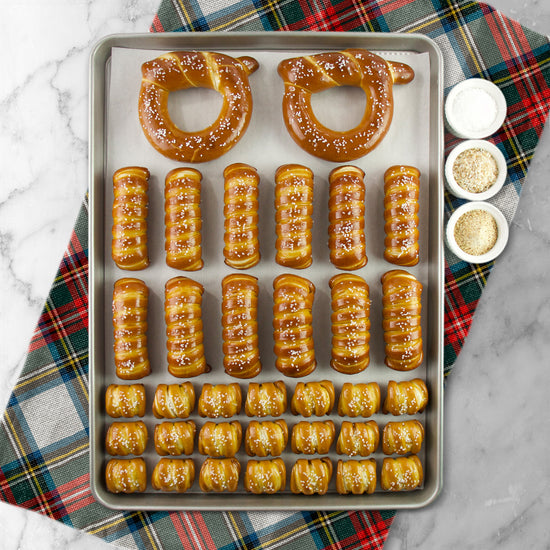 SOFT PRETZELS & SALTS VARIETY BOX - Happy Holidays