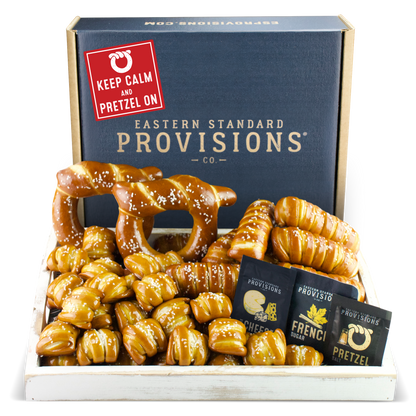 SOFT PRETZELS & SALTS VARIETY BOX - Keep Calm & Pretzel On