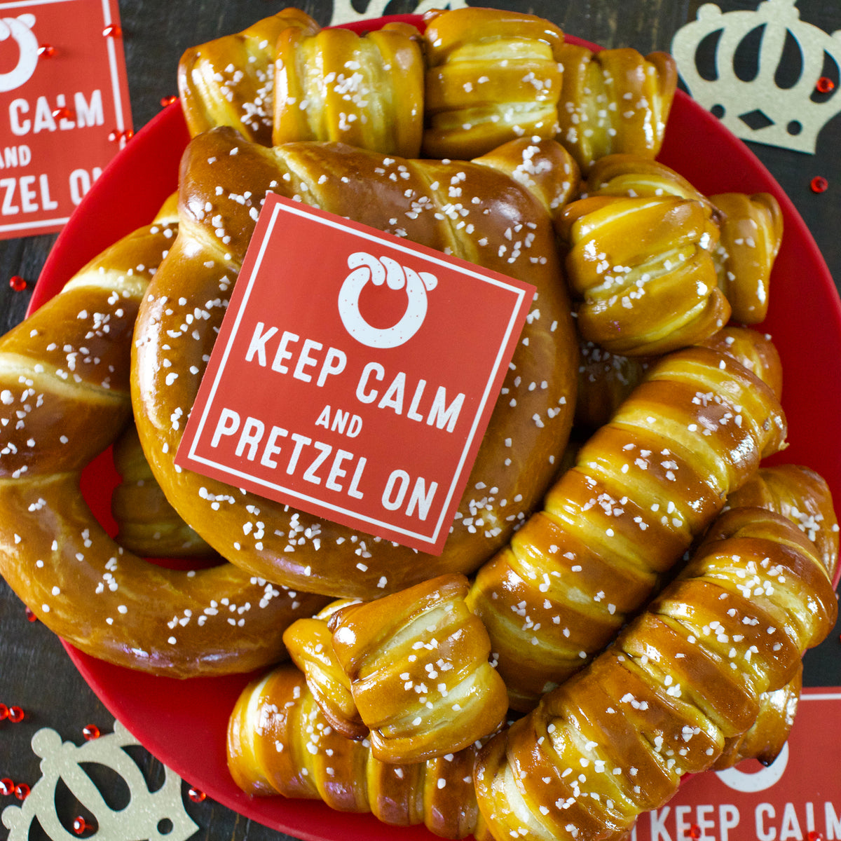 SOFT PRETZELS & SALTS VARIETY BOX - Keep Calm & Pretzel On