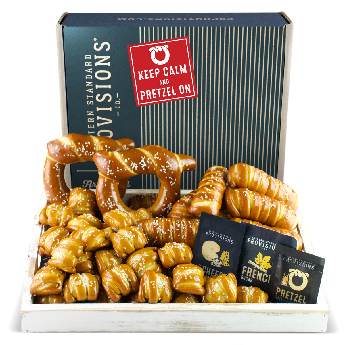 Soft Pretzels & Salts Variety Box - Keep Calm & Pretzel On