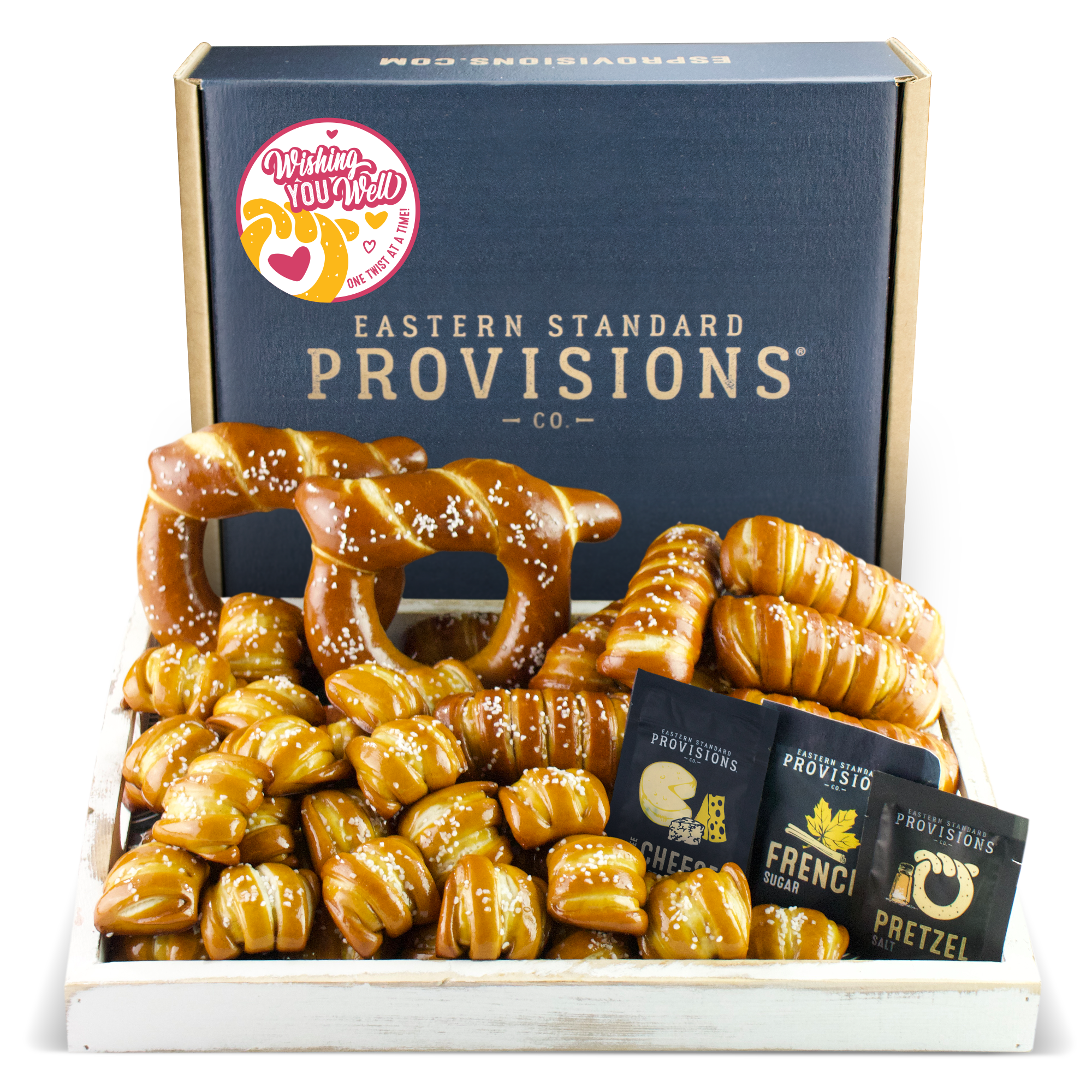 SOFT PRETZELS & SALTS VARIETY BOX - Well Wishes