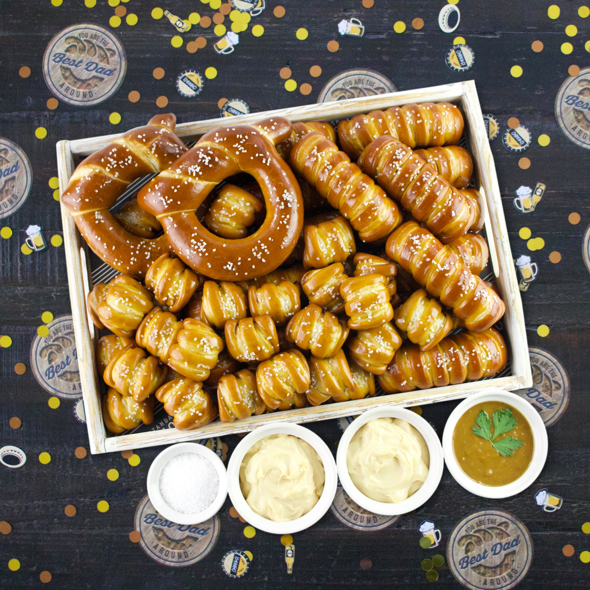 Soft Pretzels & Sauces Variety Box - Father's Day