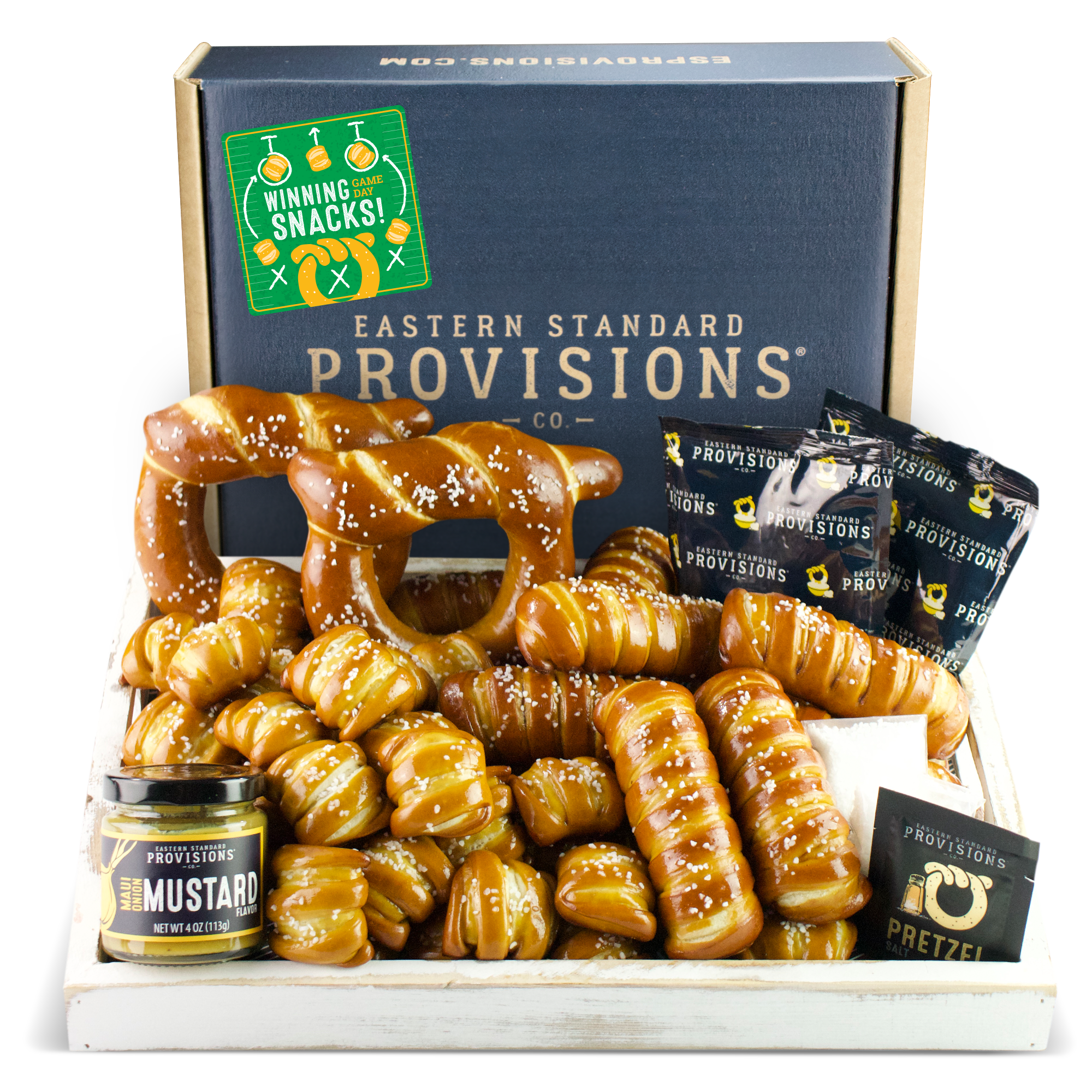 SOFT PRETZELS & SAUCES VARIETY BOX - Game Day