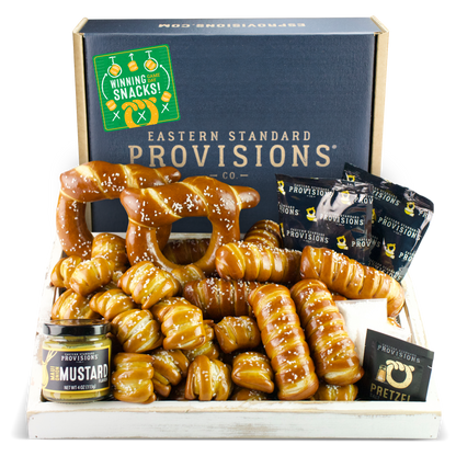 SOFT PRETZELS & SAUCES VARIETY BOX - Game Day