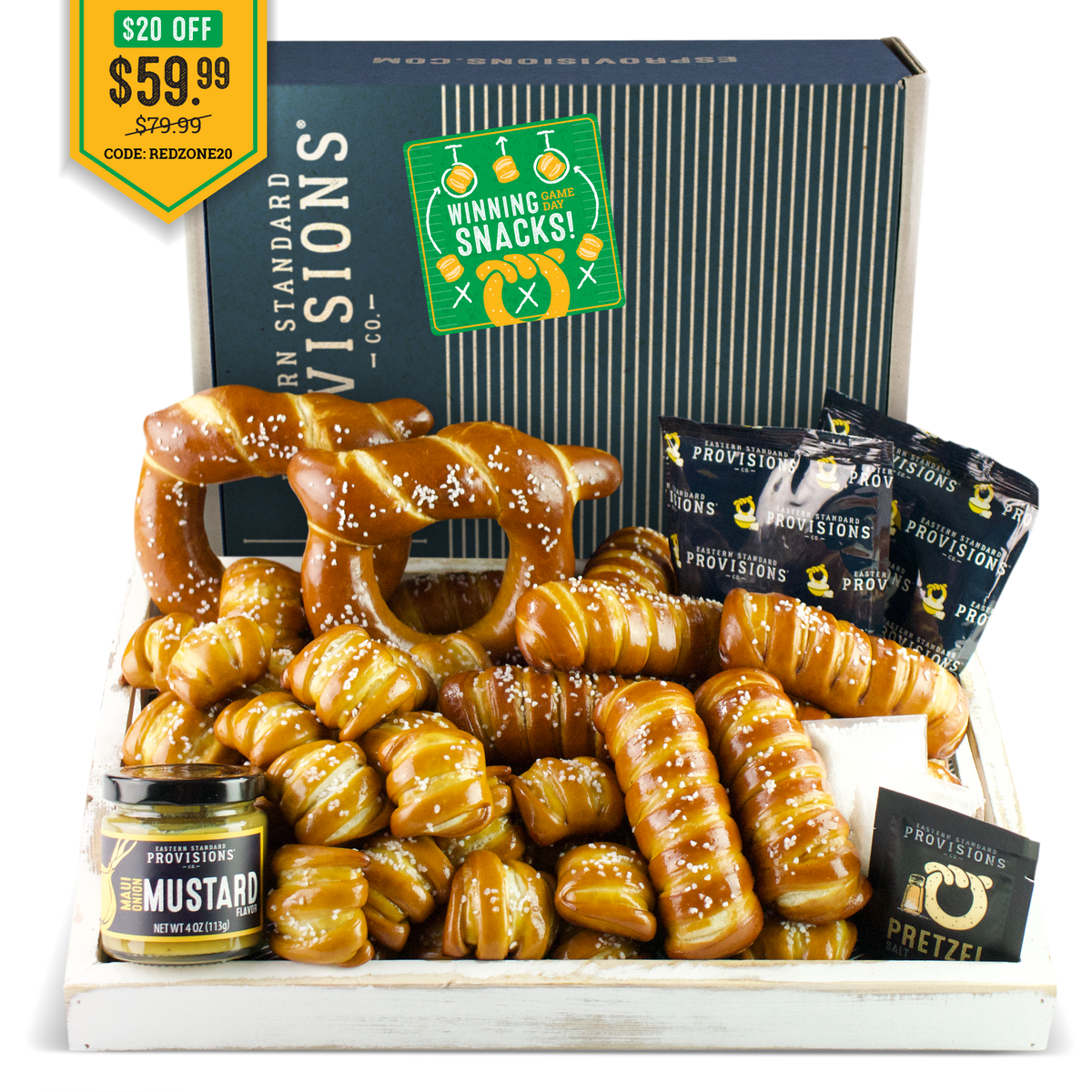 Soft Pretzels & Sauces Variety Box - Game Day