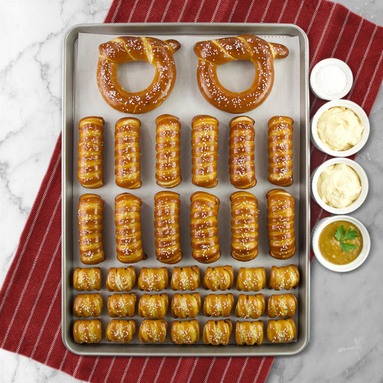 SOFT PRETZELS & SAUCES VARIETY BOX - Keep Calm & Pretzel On