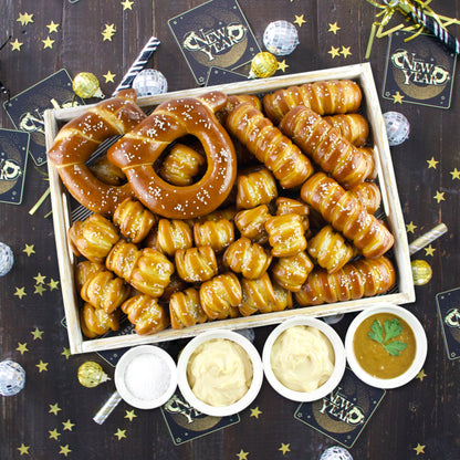 Soft Pretzels & Sauces Variety Box - New Years
