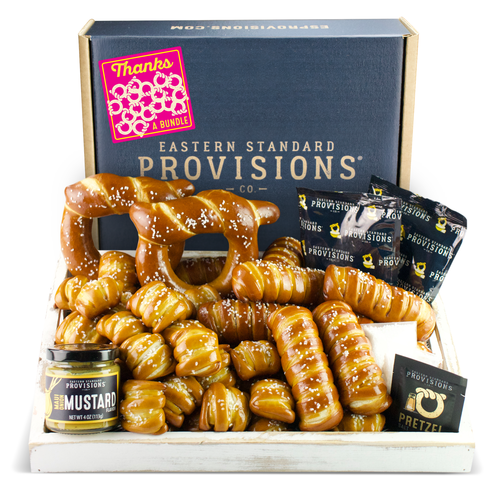 SOFT PRETZELS & SAUCES VARIETY BOX - Thank You