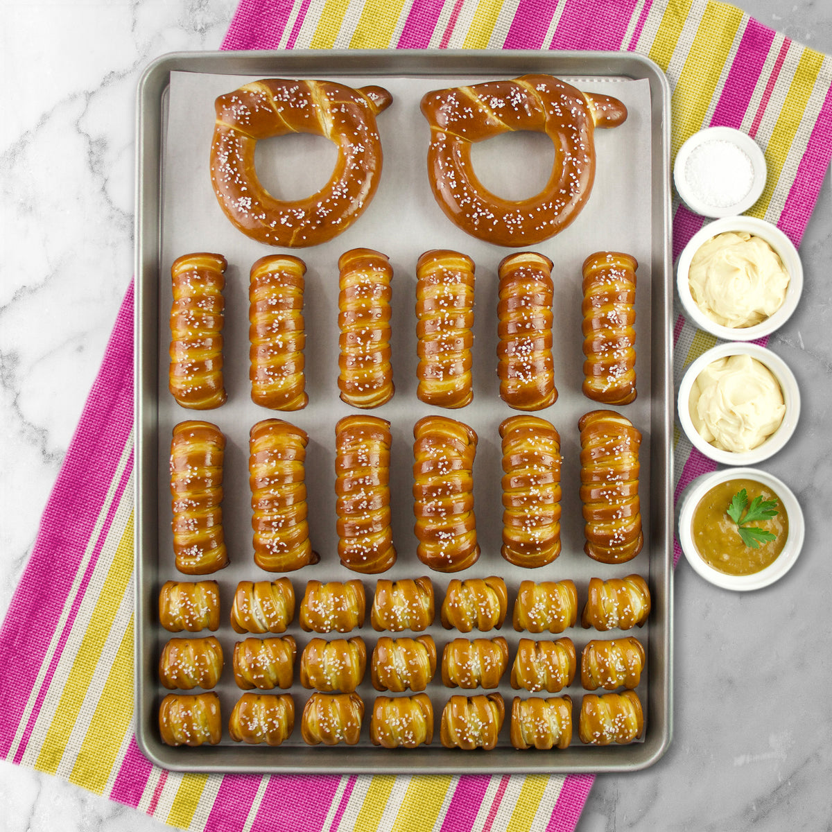 SOFT PRETZELS & SAUCES VARIETY BOX - Thank You