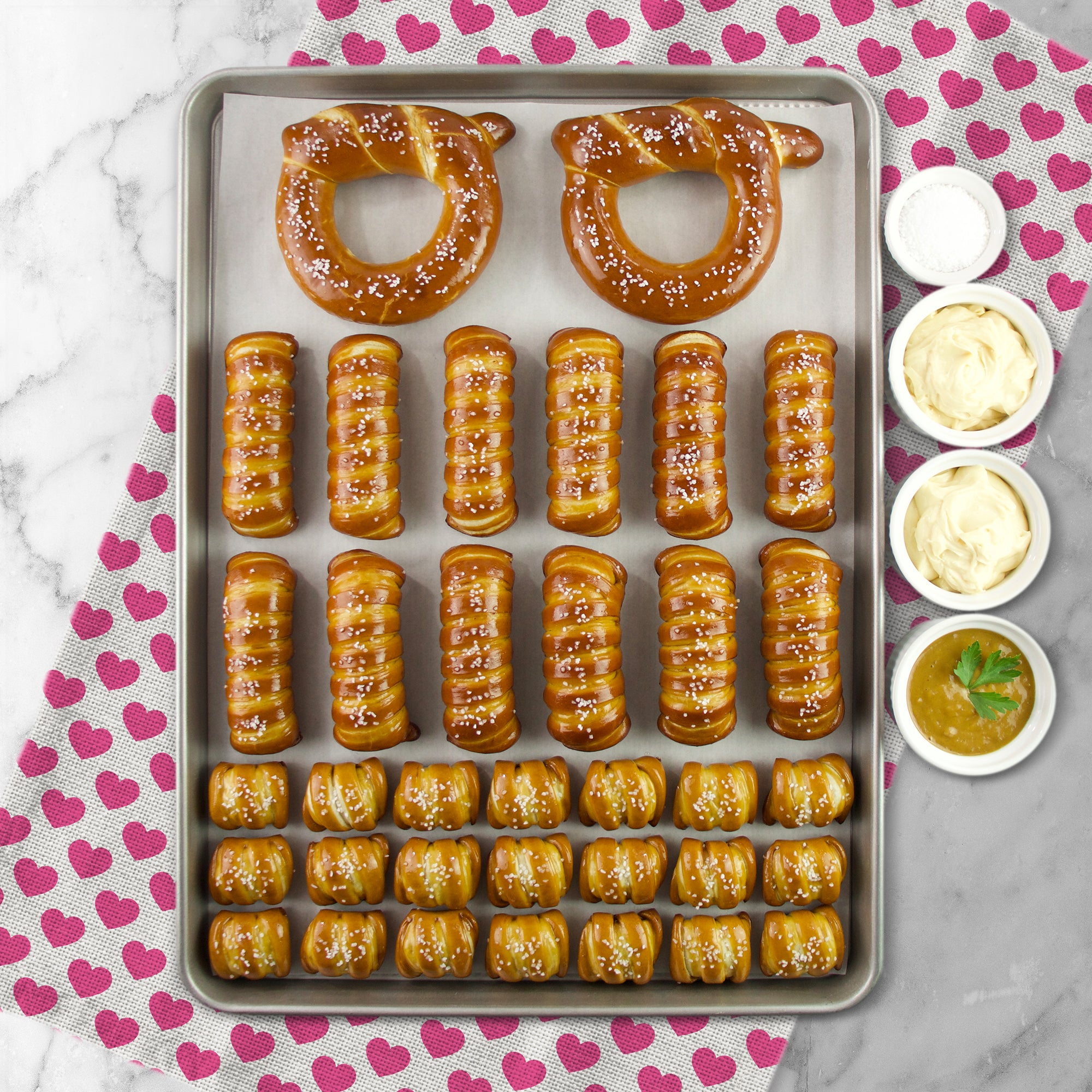 Soft Pretzels & Sauces Variety Box - Valentine's Day
