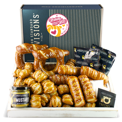 Soft Pretzels & Sauces Variety Box - Well Wishes