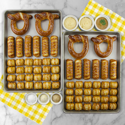 SOFT PRETZELS, SALTS & SAUCES VARIETY BOX - Congratulations