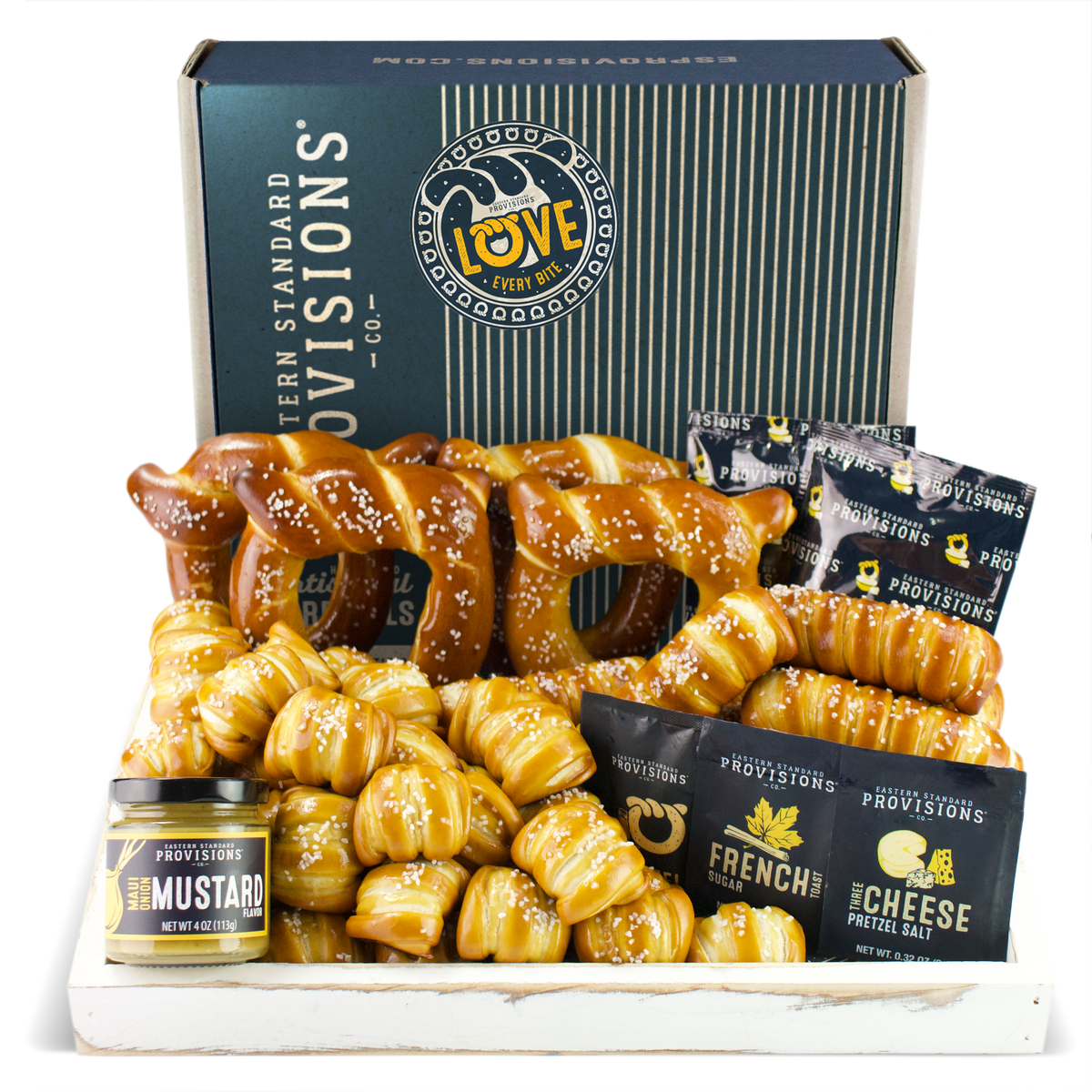 Soft Pretzels, Salts & Sauces Variety Box - ESPCO