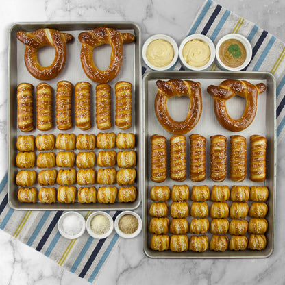 SOFT PRETZELS, SALTS & SAUCES VARIETY BOX - ESPCO