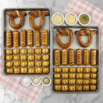 Soft Pretzels, Salts & Sauces Variety Box - Easter