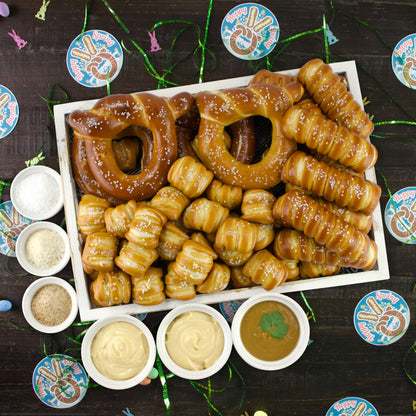 Soft Pretzels, Salts & Sauces Variety Box - Easter