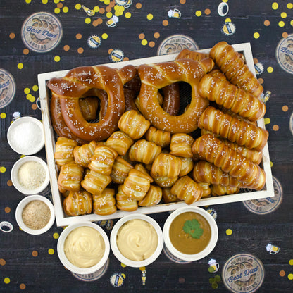 Soft Pretzels, Salts & Sauces Variety Box - Father's Day