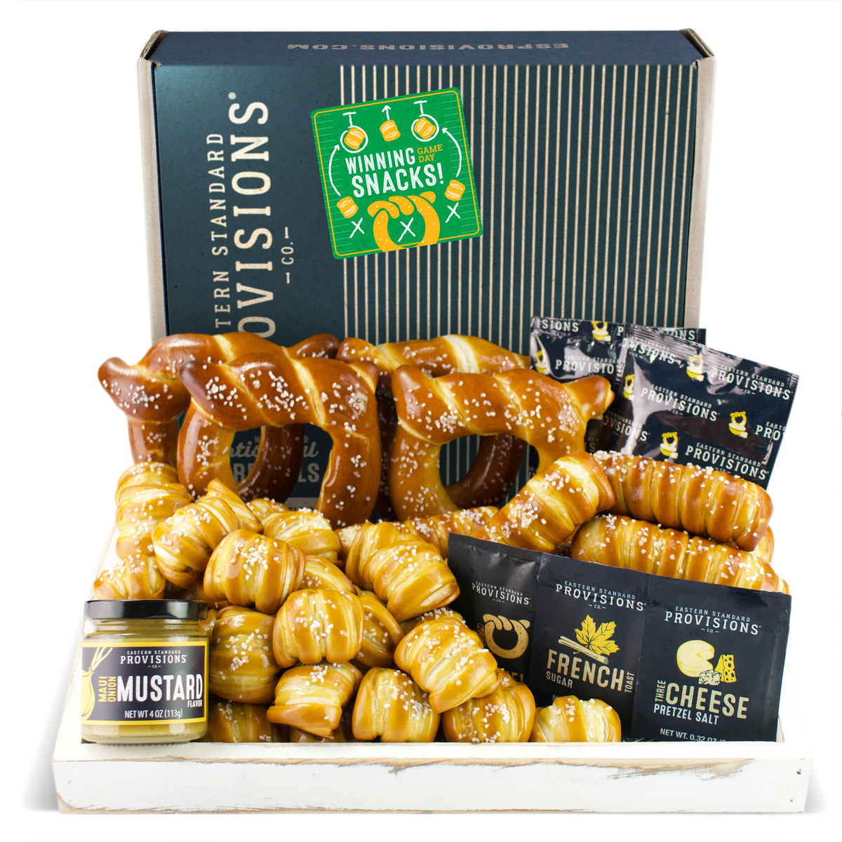 Soft Pretzels, Salts & Sauces Variety Box - Game Day