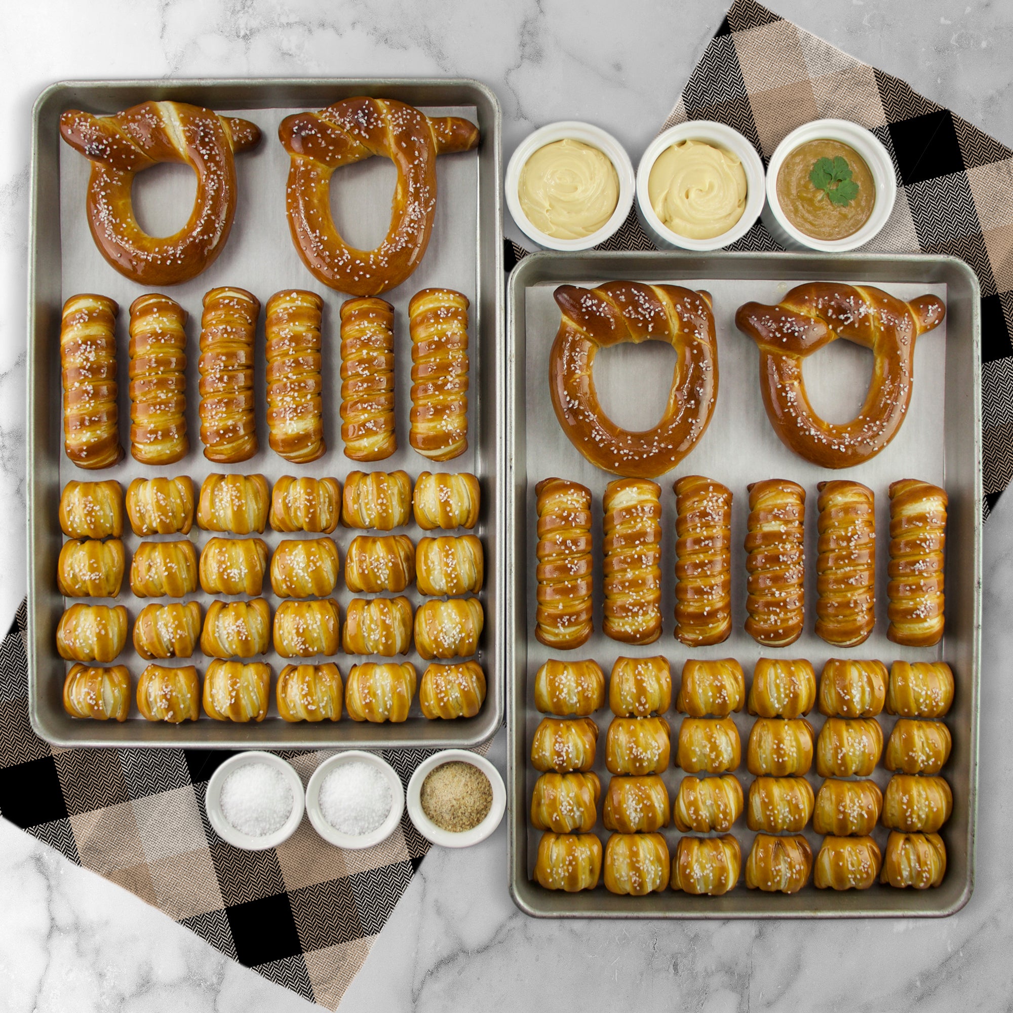 Soft Pretzels, Sauces & Salts Variety Box - New Years