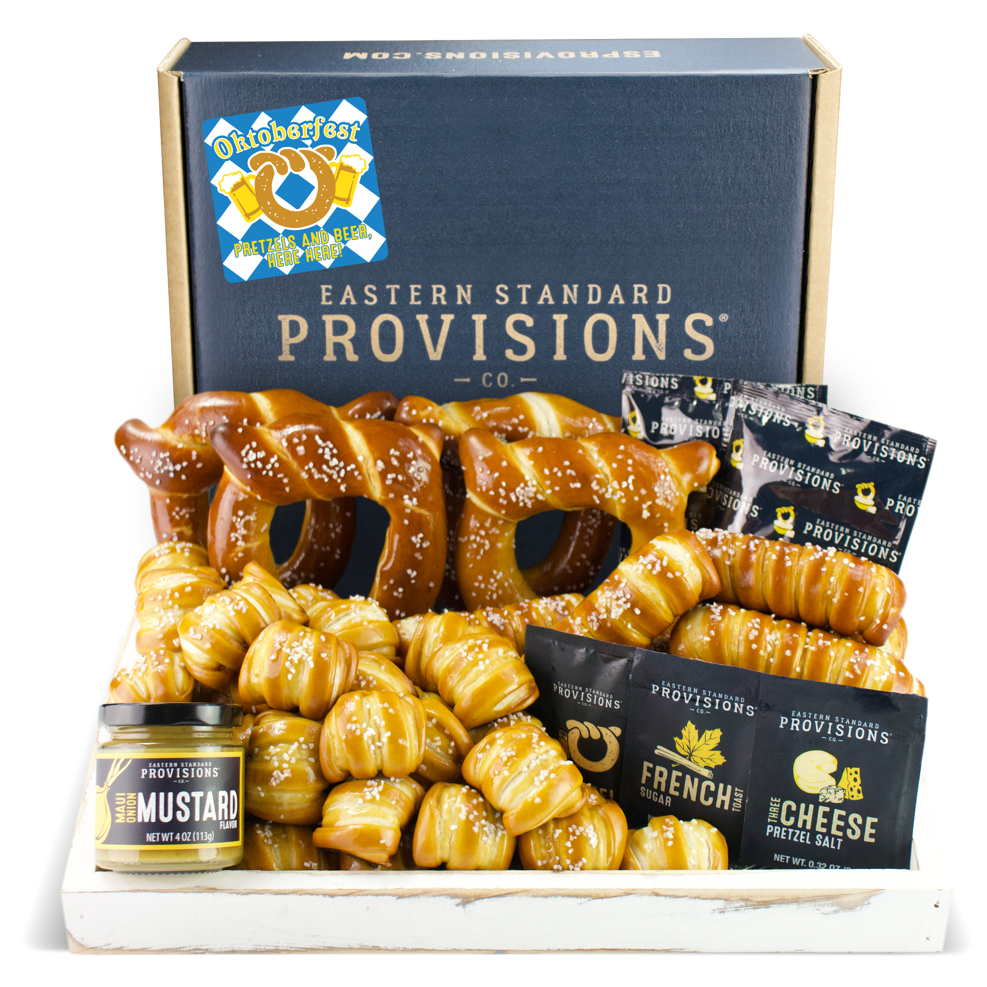 SOFT PRETZELS, SALTS & SAUCES VARIETY BOX - Oktoberfest