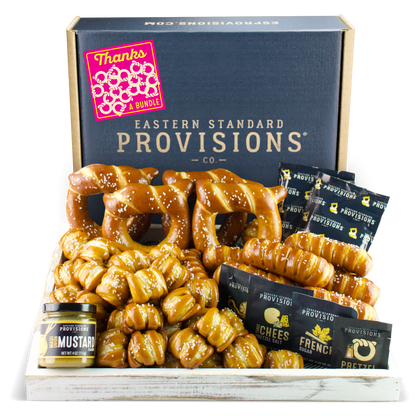 SOFT PRETZELS, SALTS & SAUCES VARIETY BOX - Thank You