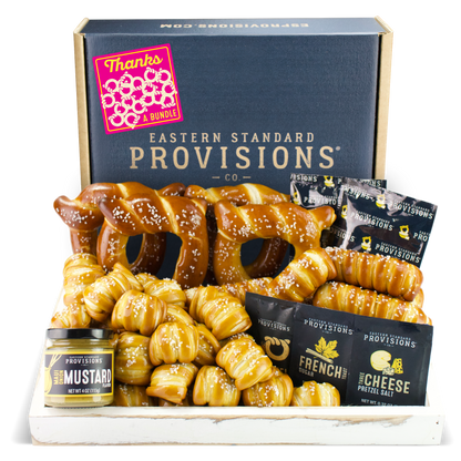 SOFT PRETZELS, SALTS & SAUCES VARIETY BOX - Thank You