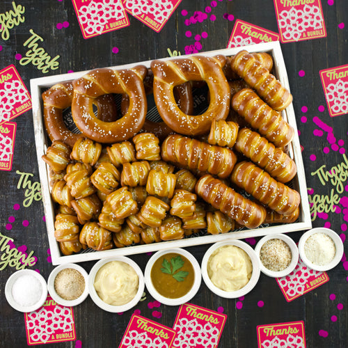 SOFT PRETZELS, SALTS & SAUCES VARIETY BOX - Thank You