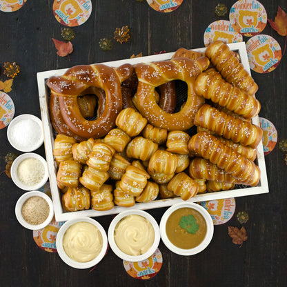 SOFT PRETZELS, SALTS & SAUCES VARIETY BOX - Wonderfall
