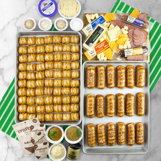 SOFT PRETZEL CHARCUTERIE BOX - Football