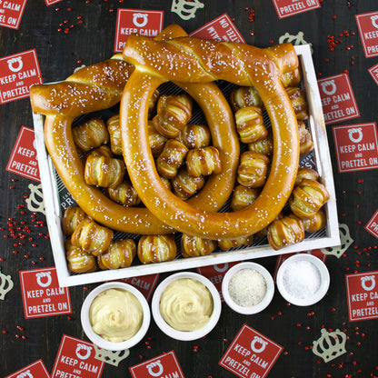 Topknot XL Signature Soft Pretzel Box - Keep Calm & Pretzel On