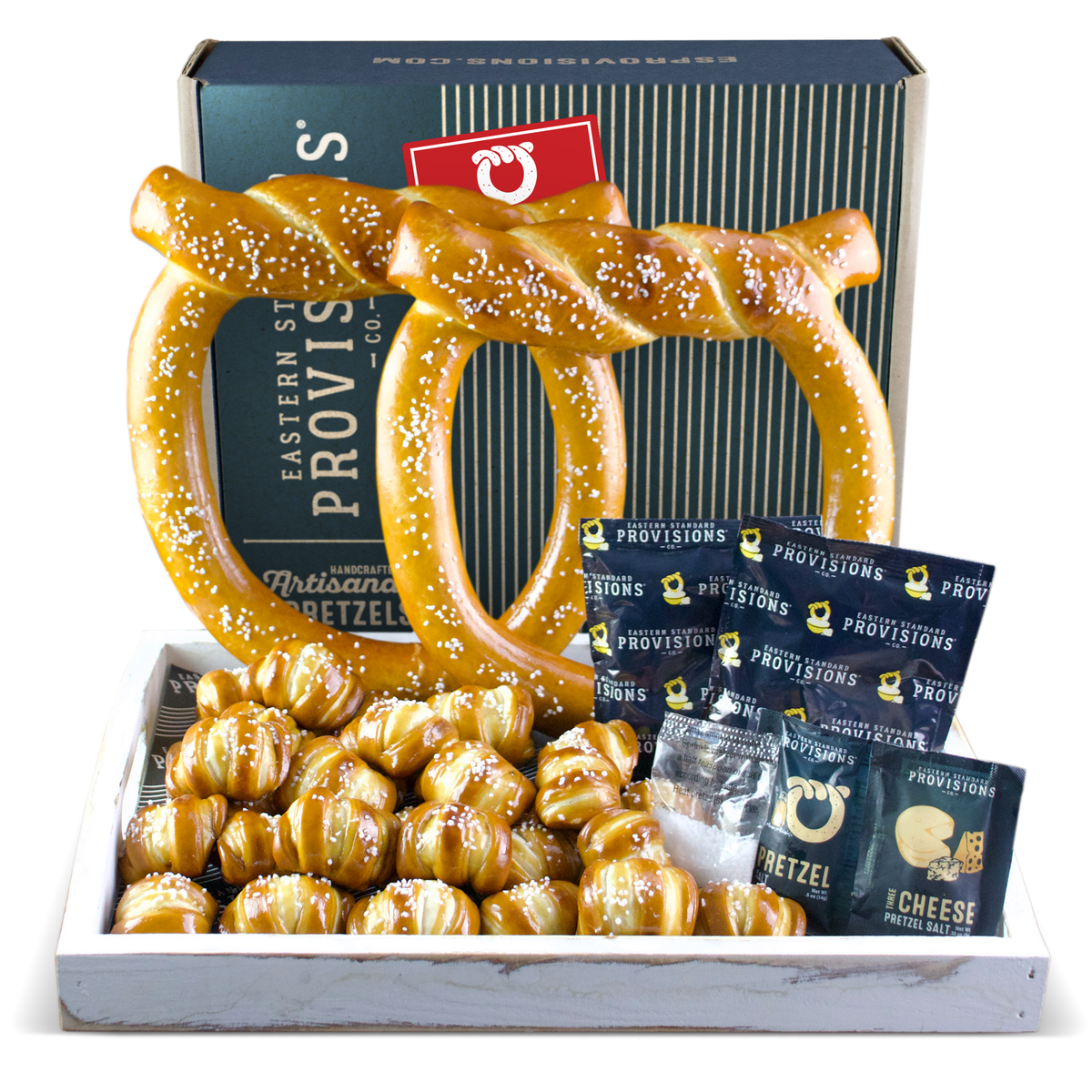 Topknot XL Signature Soft Pretzel Box - Keep Calm & Pretzel On