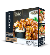 NEW One-Timer Soft Pretzel Bites with White Cheddar Cheese Sauce