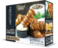 Turnbuckle Soft Pretzel Sticks with White Cheddar Cheese Sauce