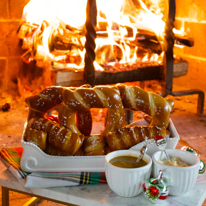 Soft Pretzels & Sauces Variety Box - Happy Holidays